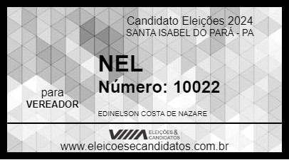 Candidato NEL 2024 - SANTA ISABEL DO PARÁ - Eleições