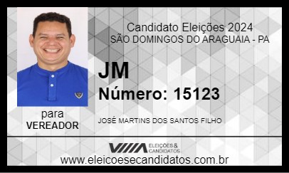 Candidato JM 2024 - SÃO DOMINGOS DO ARAGUAIA - Eleições