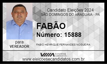 Candidato FABÃO 2024 - SÃO DOMINGOS DO ARAGUAIA - Eleições