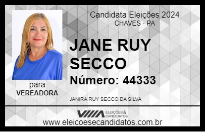 Candidato JANE RUY SECCO 2024 - CHAVES - Eleições