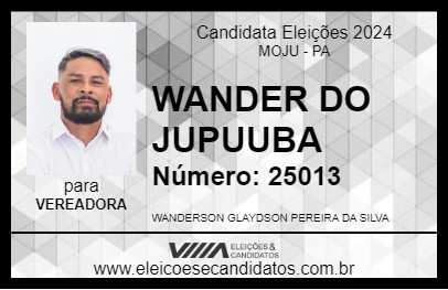 Candidato WANDER DO JUPUUBA 2024 - MOJU - Eleições