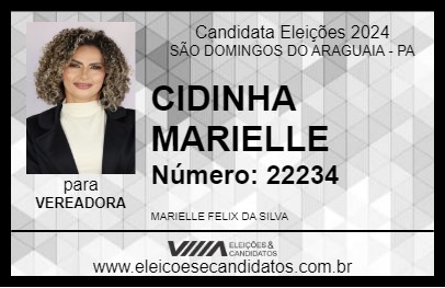 Candidato CIDINHA MARIELLE 2024 - SÃO DOMINGOS DO ARAGUAIA - Eleições