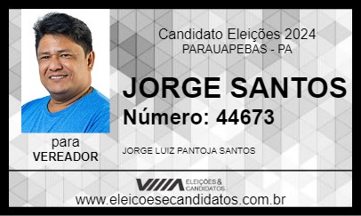 Candidato JORGE SANTOS 2024 - PARAUAPEBAS - Eleições