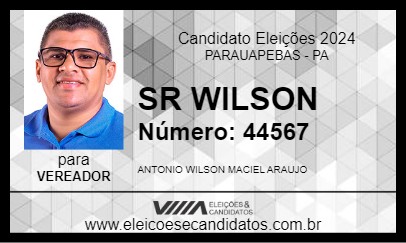 Candidato SR WILSON 2024 - PARAUAPEBAS - Eleições