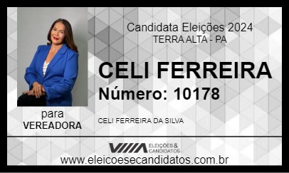 Candidato CELI FERREIRA 2024 - TERRA ALTA - Eleições