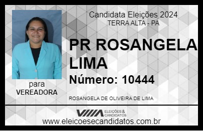 Candidato PR ROSANGELA LIMA 2024 - TERRA ALTA - Eleições