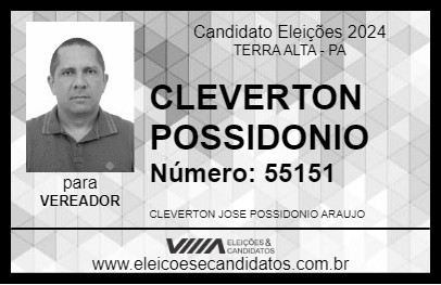 Candidato CLEVERTON POSSIDONIO 2024 - TERRA ALTA - Eleições