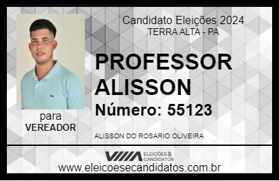 Candidato PROFESSOR ALISSON 2024 - TERRA ALTA - Eleições