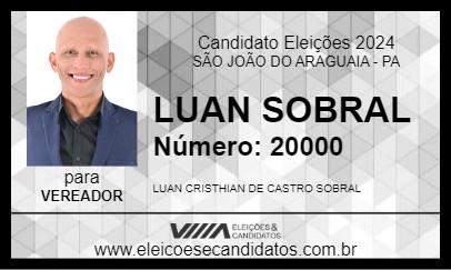 Candidato LUAN SOBRAL 2024 - SÃO JOÃO DO ARAGUAIA - Eleições