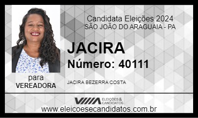 Candidato JACIRA 2024 - SÃO JOÃO DO ARAGUAIA - Eleições