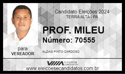 Candidato PROF. MILEU 2024 - TERRA ALTA - Eleições