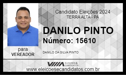 Candidato DANILO PINTO 2024 - TERRA ALTA - Eleições