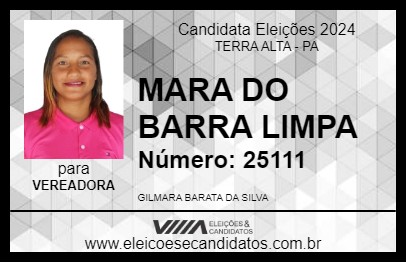 Candidato MARA DO BARRA LIMPA 2024 - TERRA ALTA - Eleições