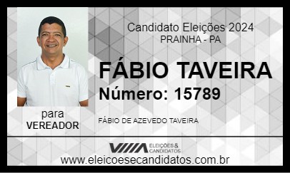 Candidato FÁBIO TAVEIRA 2024 - PRAINHA - Eleições