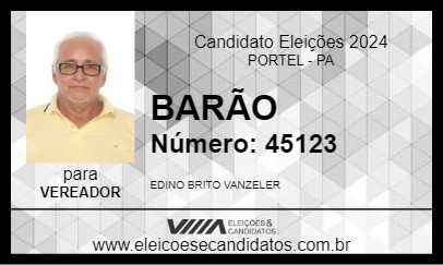 Candidato BARÃO 2024 - PORTEL - Eleições