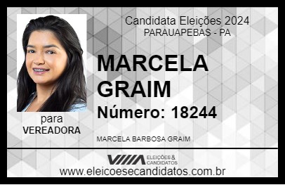 Candidato MARCELA GRAIM 2024 - PARAUAPEBAS - Eleições