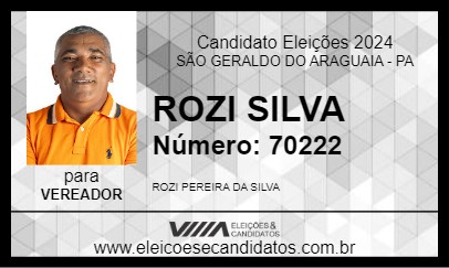 Candidato ROZI SILVA 2024 - SÃO GERALDO DO ARAGUAIA - Eleições