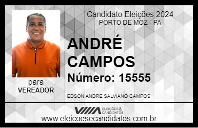 Candidato ANDRÉ CAMPOS 2024 - PORTO DE MOZ - Eleições