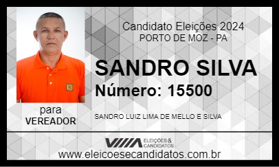 Candidato SANDRO SILVA 2024 - PORTO DE MOZ - Eleições