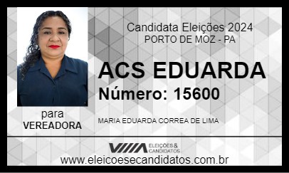 Candidato ACS EDUARDA 2024 - PORTO DE MOZ - Eleições