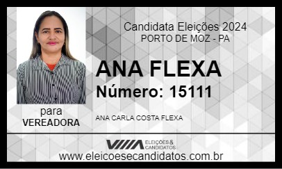 Candidato ANA FLEXA 2024 - PORTO DE MOZ - Eleições