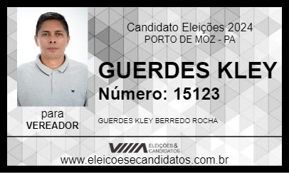 Candidato GUERDES KLEY 2024 - PORTO DE MOZ - Eleições