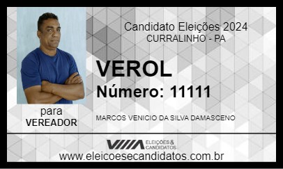 Candidato VEROL 2024 - CURRALINHO - Eleições