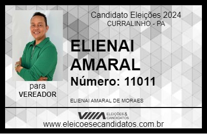 Candidato ELIENAI AMARAL 2024 - CURRALINHO - Eleições