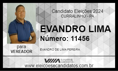 Candidato EVANDRO LIMA 2024 - CURRALINHO - Eleições