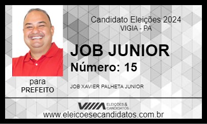 Candidato JOB JUNIOR 2024 - VIGIA - Eleições