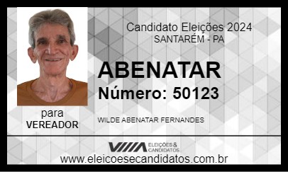 Candidato ABENATAR 2024 - SANTARÉM - Eleições