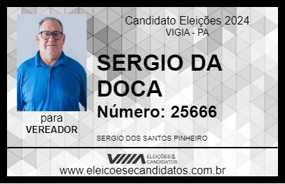 Candidato SERGIO DA DOCA 2024 - VIGIA - Eleições