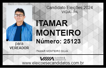 Candidato ITAMAR MONTEIRO 2024 - VIGIA - Eleições