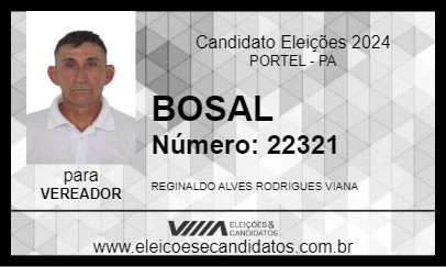 Candidato BOSAL 2024 - PORTEL - Eleições