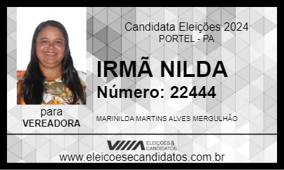 Candidato IRMÃ NILDA 2024 - PORTEL - Eleições