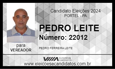 Candidato PEDRO LEITE 2024 - PORTEL - Eleições