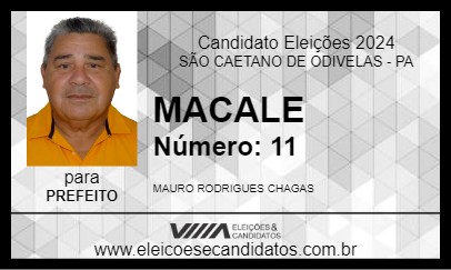 Candidato MACALE 2024 - SÃO CAETANO DE ODIVELAS - Eleições