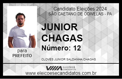 Candidato JUNIOR CHAGAS 2024 - SÃO CAETANO DE ODIVELAS - Eleições