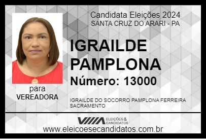 Candidato IGRAILDE PAMPLONA 2024 - SANTA CRUZ DO ARARI - Eleições