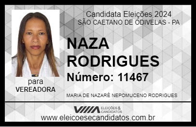 Candidato NAZA RODRIGUES 2024 - SÃO CAETANO DE ODIVELAS - Eleições