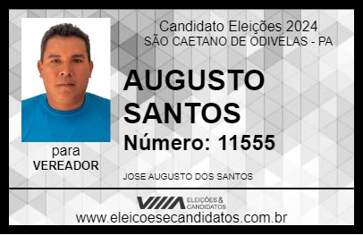 Candidato AUGUSTO SANTOS 2024 - SÃO CAETANO DE ODIVELAS - Eleições