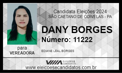 Candidato DANY BORGES 2024 - SÃO CAETANO DE ODIVELAS - Eleições