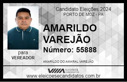 Candidato AMARILDO VAREJÃO 2024 - PORTO DE MOZ - Eleições