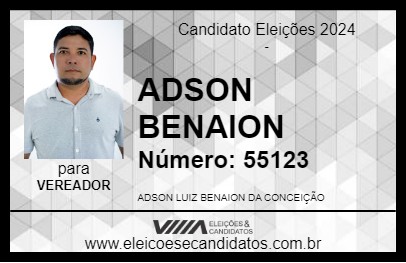 Candidato ADSON BENAION 2024 - PORTO DE MOZ - Eleições