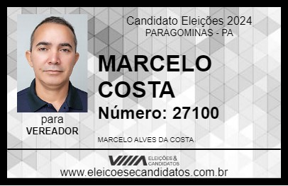 Candidato MARCELO COSTA 2024 - PARAGOMINAS - Eleições