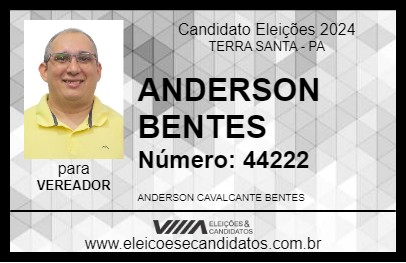 Candidato ANDERSON BENTES 2024 - TERRA SANTA - Eleições