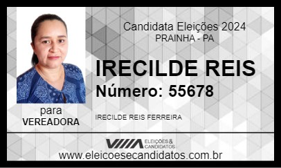 Candidato IRECILDE REIS 2024 - PRAINHA - Eleições