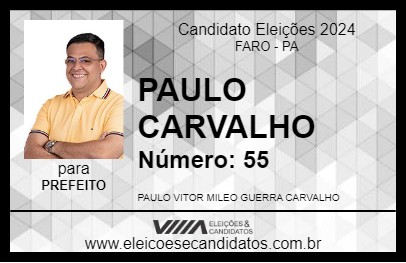 Candidato PAULO CARVALHO 2024 - FARO - Eleições