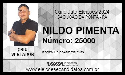 Candidato NILDO PIMENTA 2024 - SÃO JOÃO DA PONTA - Eleições