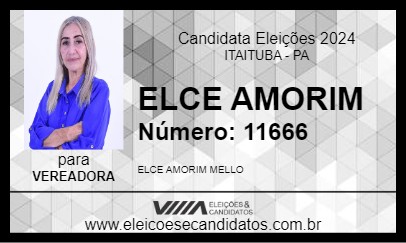 Candidato ELCE AMORIM 2024 - ITAITUBA - Eleições